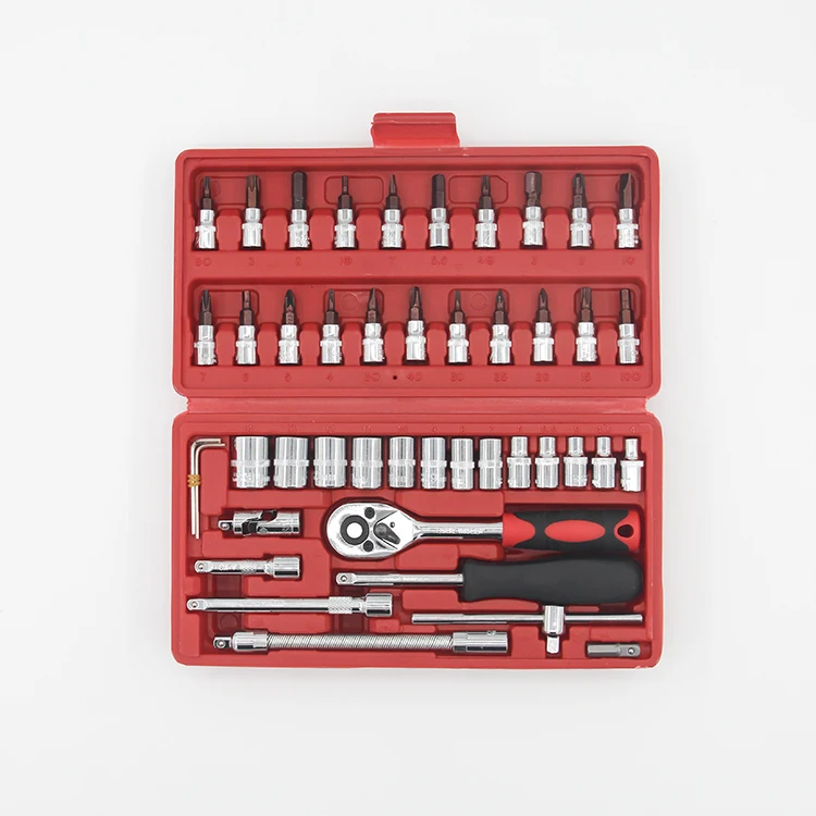 46PCS Automobile Sleeve Set Car Mechanic Tool Set