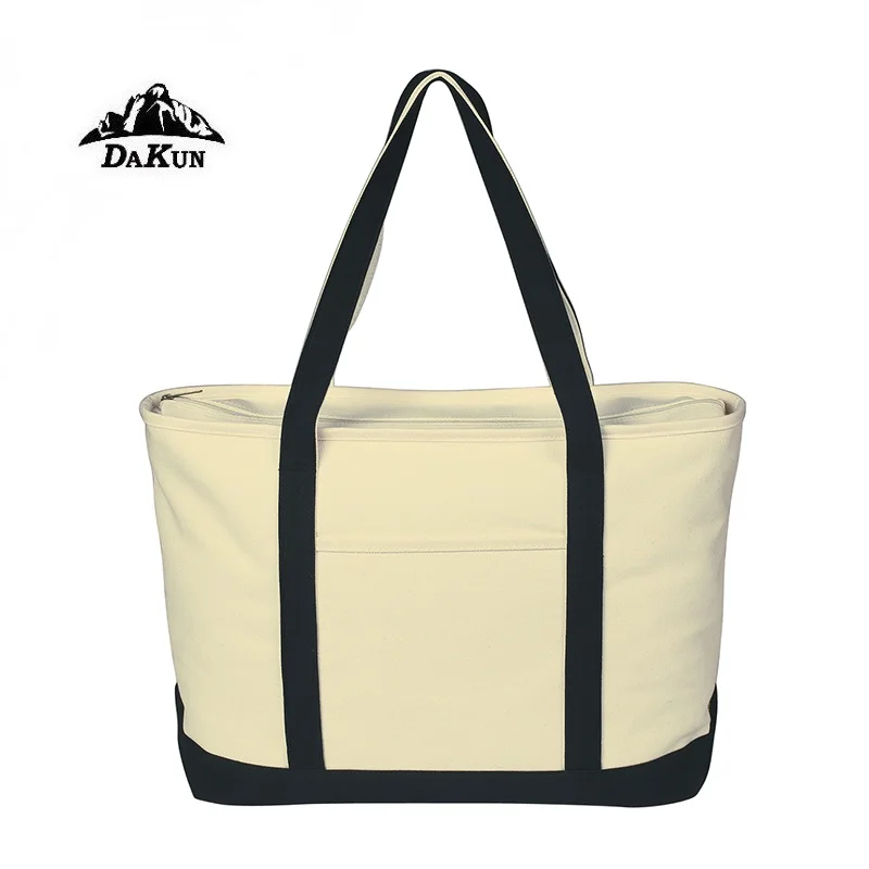 Cheap wholesale promotional large market tote cotton canvas shopping bag