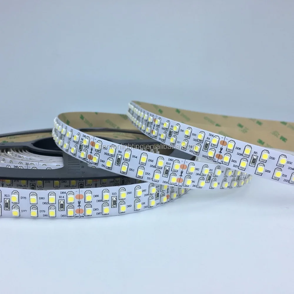 5 years warranty double line/row smd 3528 240led/m 24v led strip light IP20 single color