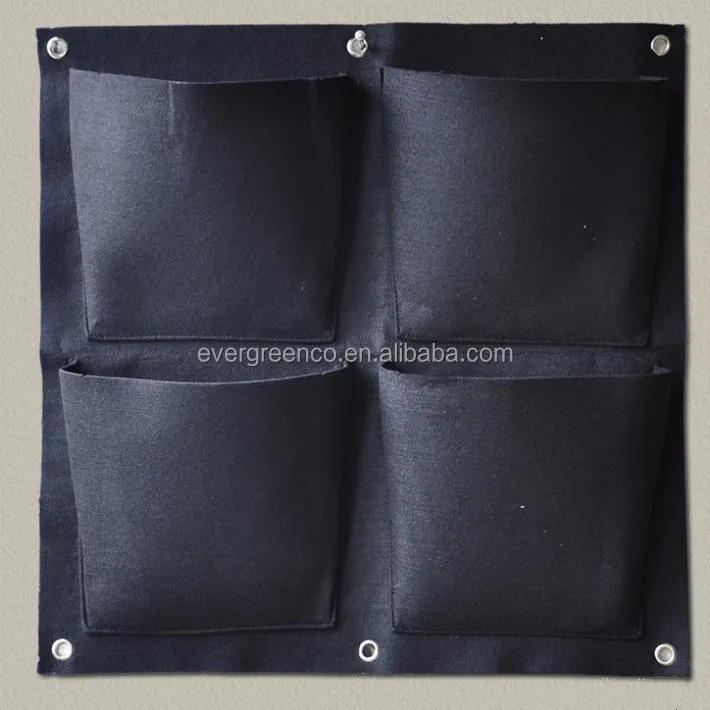 wall hanging flower pots, felt grow bags ,hanging planter