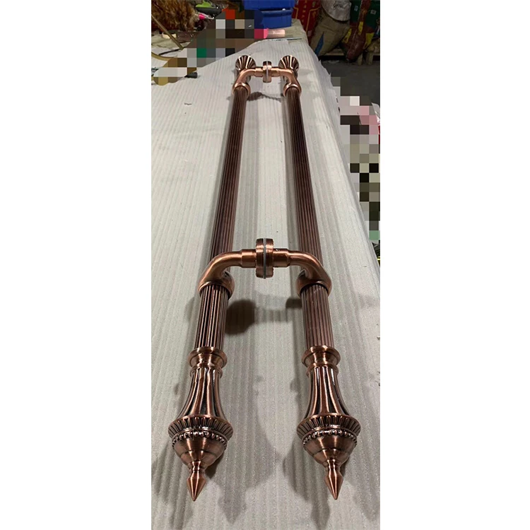 Big Brass Bronze door pull handles For Wooden Door