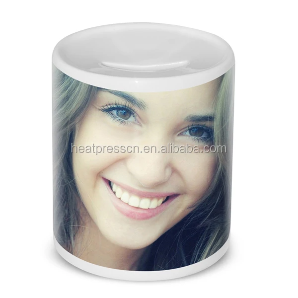 Сублимация Копилка в белом цвете