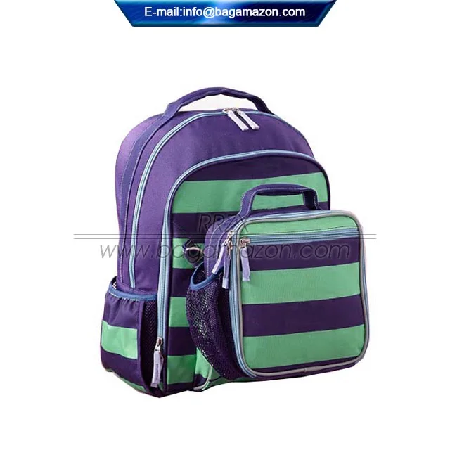 Brand Factory Custom Design High Quality School Bag and Lunch Bag Set