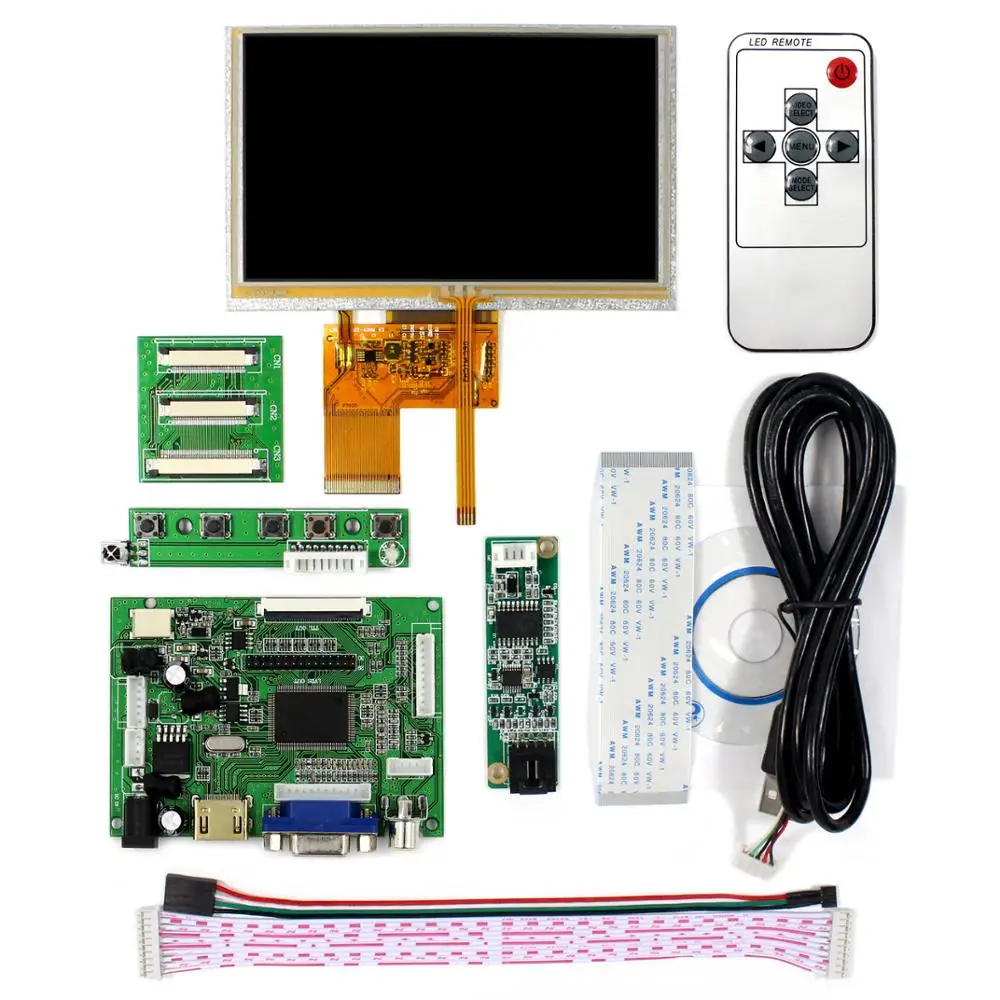 5 дюймов эта панель ЖК-дисплея с сенсорным экраном панель, VSTY2662V1 lcd-плата контроллера