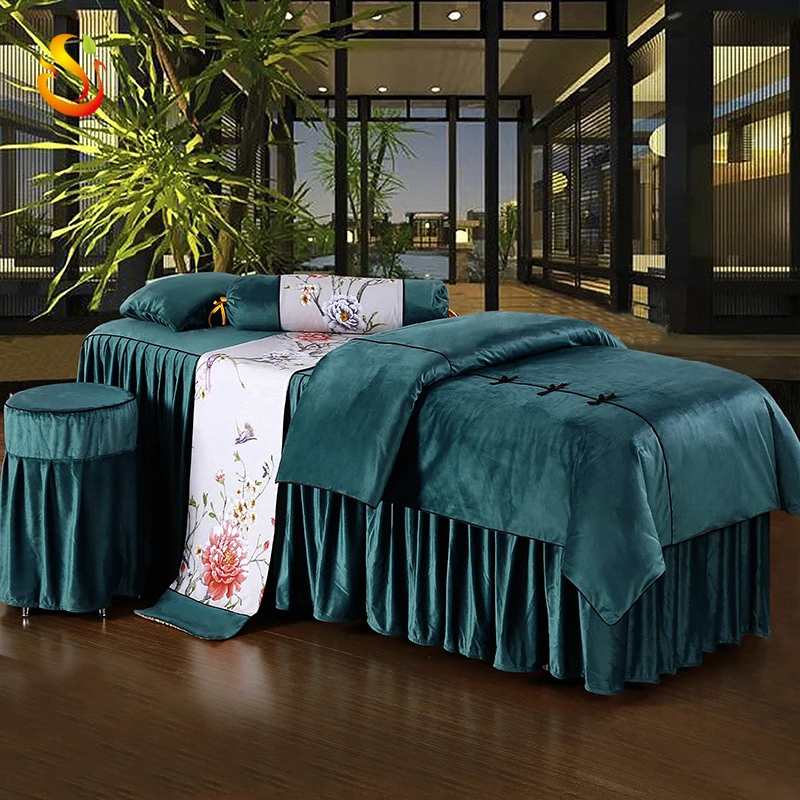 
European high-end beauty bed cover four sets custom simple bedcover 