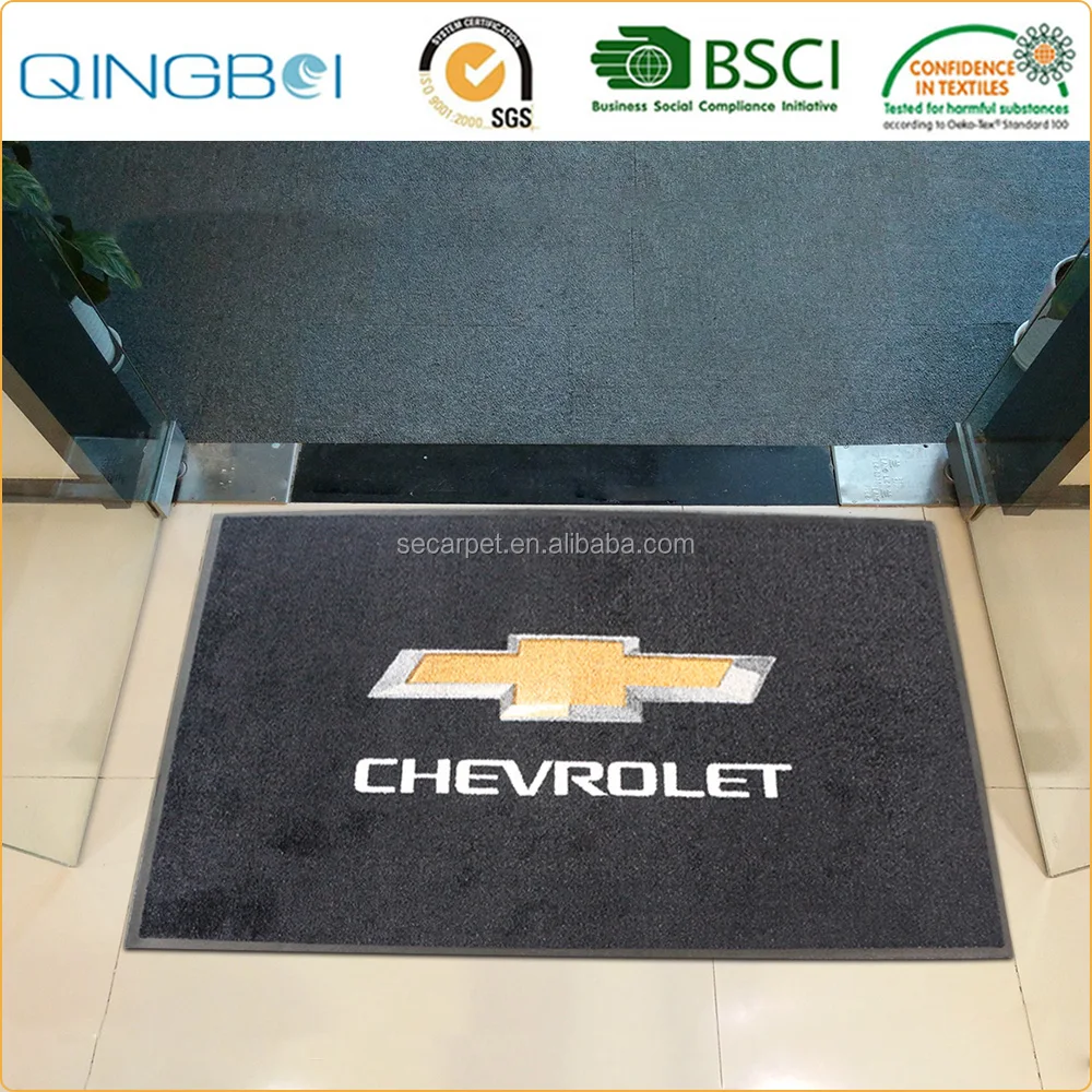 Heavy Duty Industrial Custom Logo floor Rubber Mat Printed Door Entrance Mat