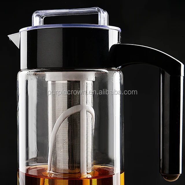 Wholesale hot sale 1500ml hot and cold water pitcher borosilicate glass cold brew iced coffee maker