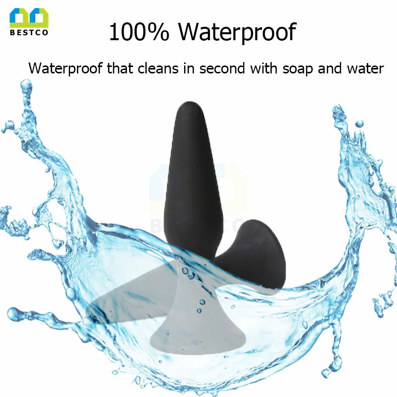 
Factory price high flexible butt plug , medical silicone anal plug for woman 