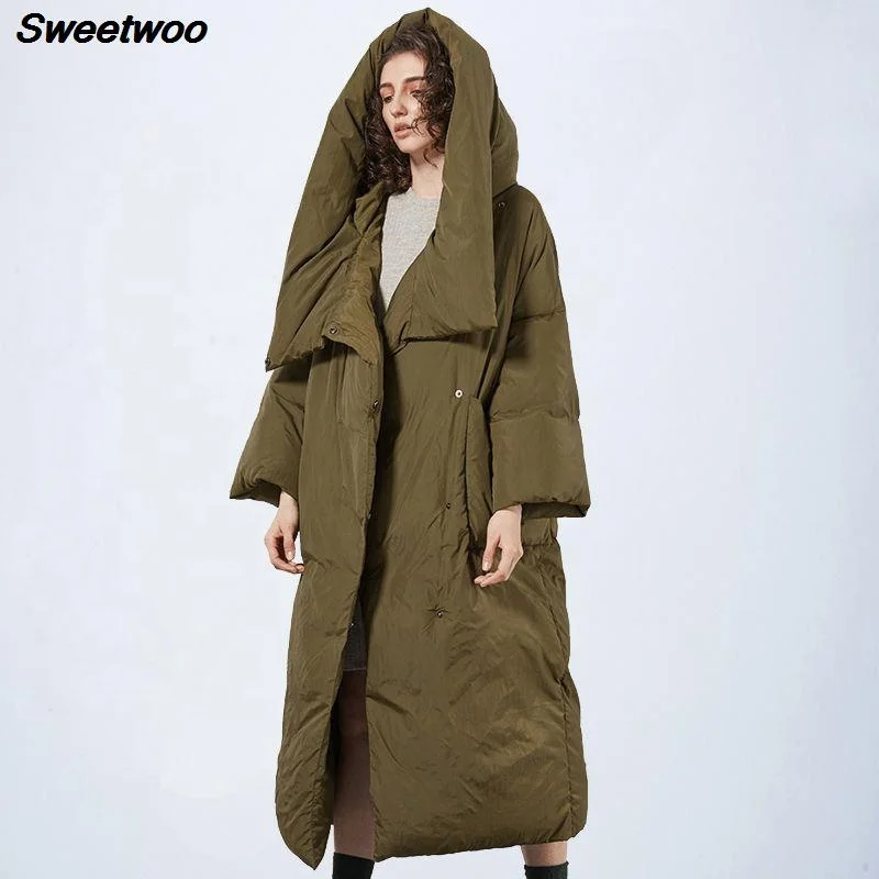 
Sweetwoo Brands New Winter Collection of Jacket Stylish Windproof Female Coat Womens Quilted Coat Jackets Long Warm Parkas Tops 