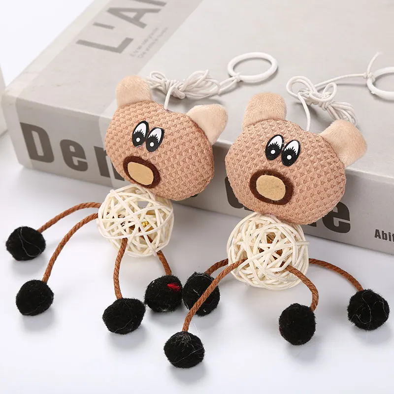 natural New Arrival Pet Products Interactive cat toy with rattan ball