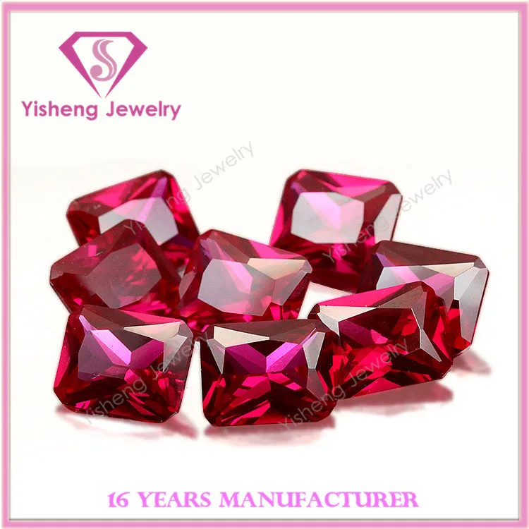 Восьмиугольный острый низ граненый драгоценный камень рубин Афганистан оптовая