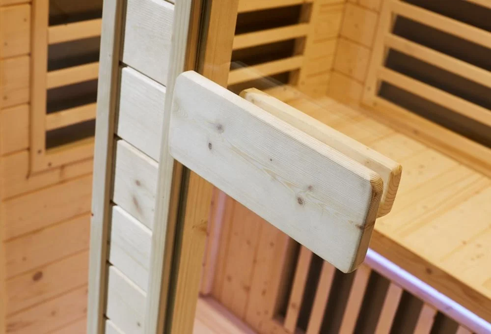 Two person luxury Family Infrared Sauna room, wooden steam sauna cabin, dry sauna box