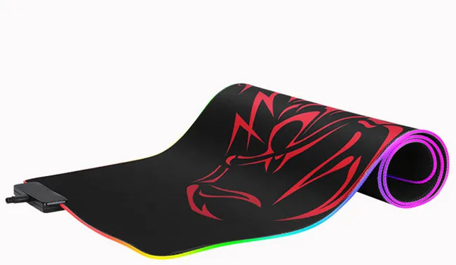 Quanbao large gaming the new design mouse pad high quality custom logo cool led light RGB mouse pad