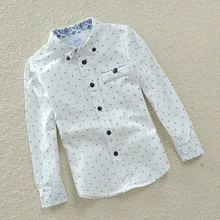 New 2015 Autumn Fashion Cotton Children Shirts for boys shirts England style Long sleeve boys clothes tops shirts