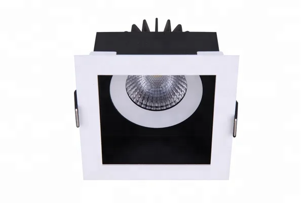 Alpha Ip44 Semi-Trimless Square Bathroom Led Down Light , White Square Dimmable Downlights