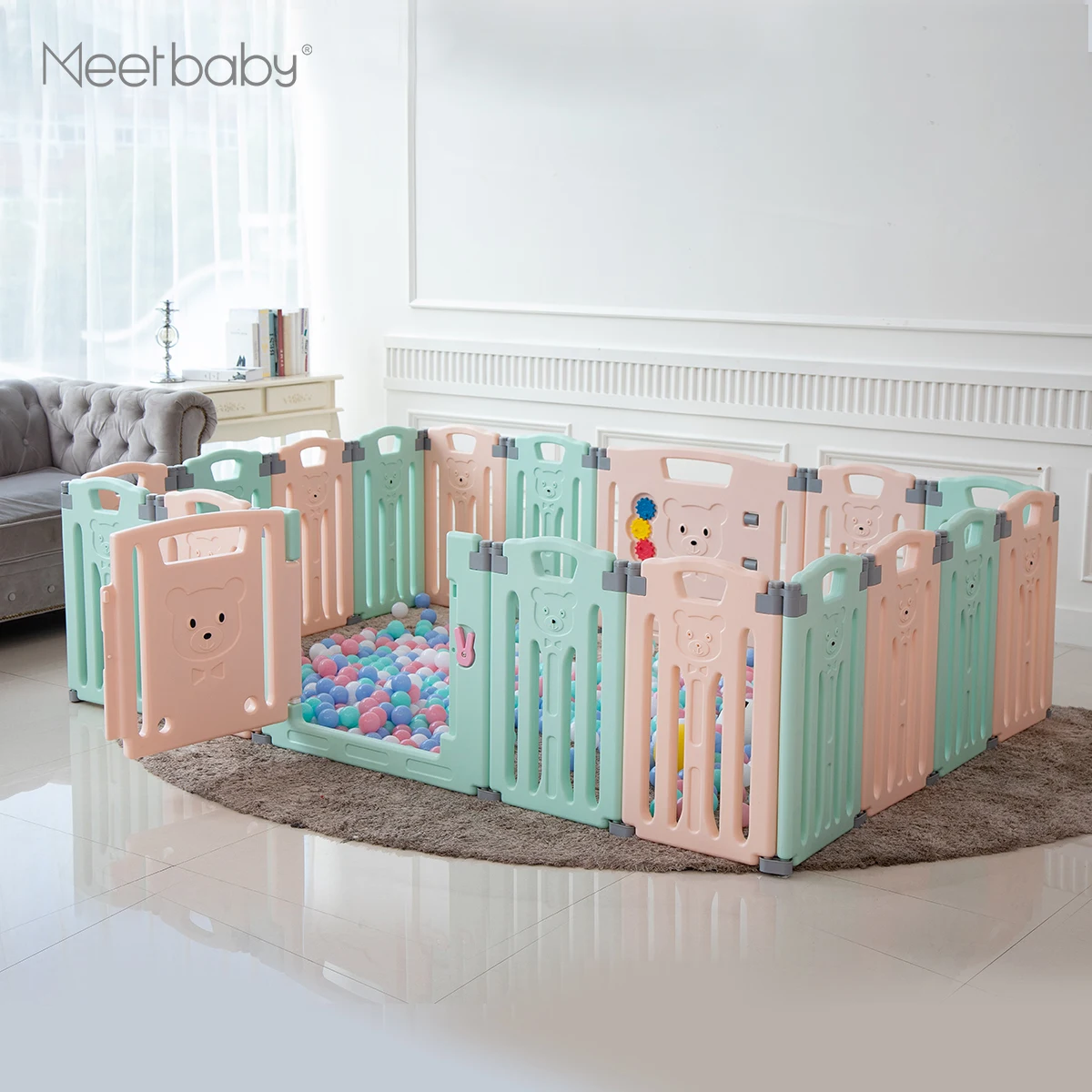 Baby Product:Colorfull Folding design baby kids playard/children safety playpen plastic