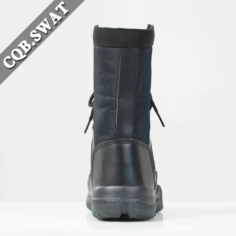 Genuine Leather Cheap  Ranger Boots Lace up Black Ankle Boot Men Genuine Leather,microfiber / Custom with Rubber Sole 8 Inch