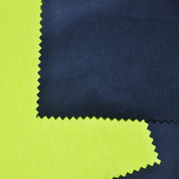 Hi-vis yellow FR modacrylic fabric for fireproof industry