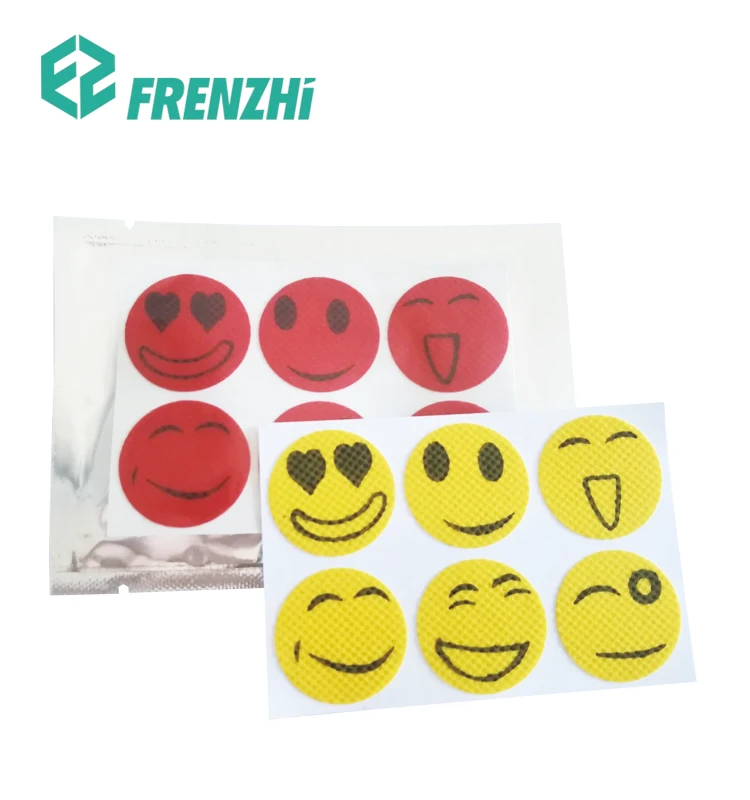 Nature pure outdoor smile insect killer pad anti-mosquito fabric sticker  mosquito patches