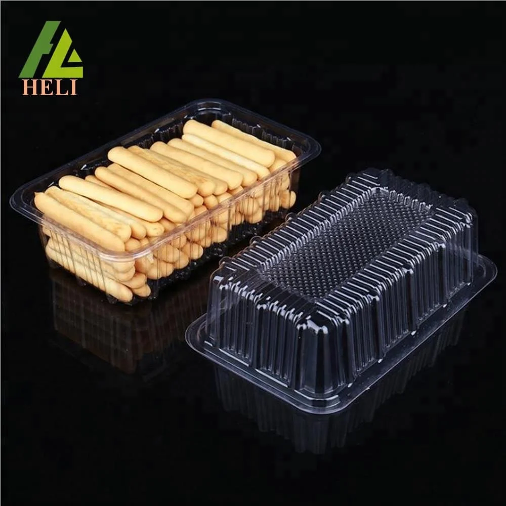 
Customized logo clear transparent blister plastic biscuit tray 