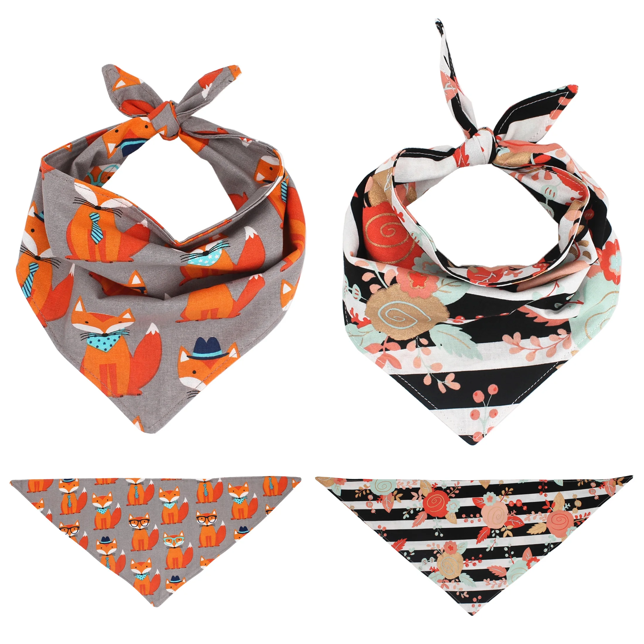 Wholesale Eco Friendly Personalized Cotton Dog Bandana