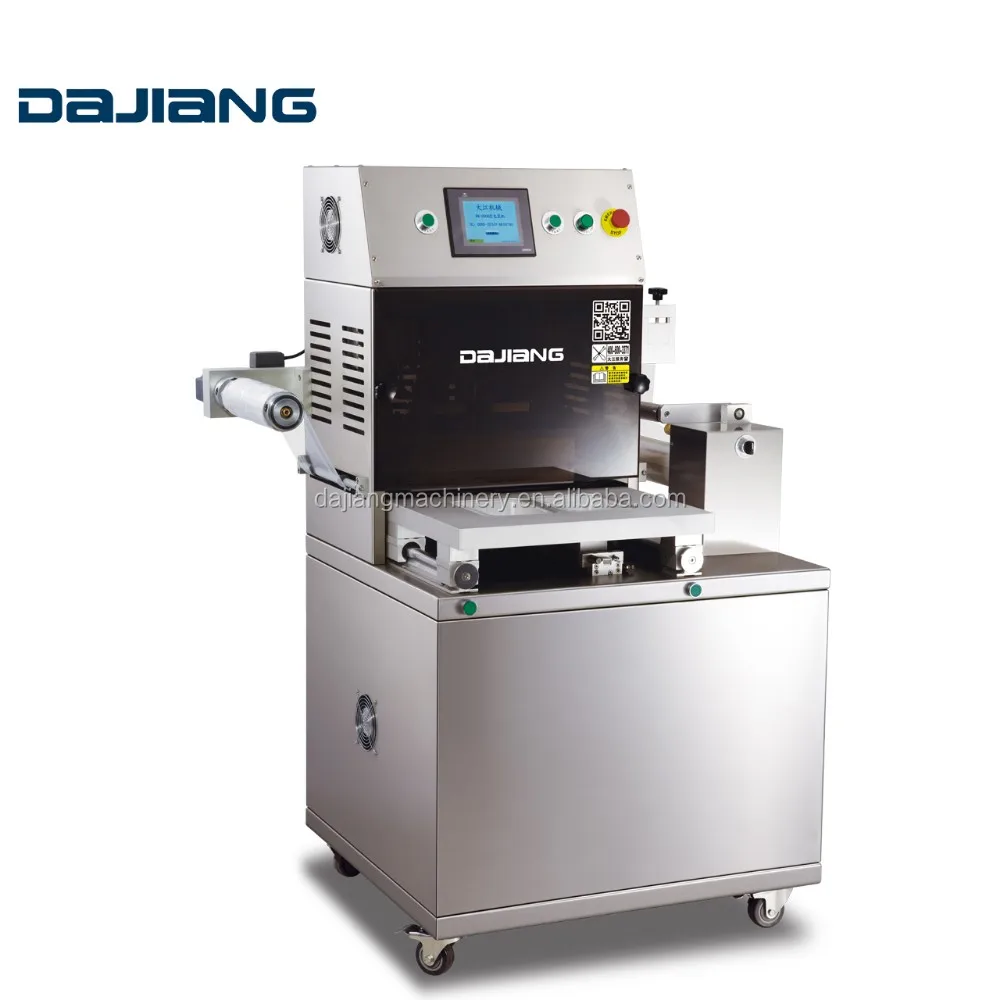 DAJIANG, пластиковый лоток для уплотнения семян инъекционного газа, упаковочная машина для мяса, морепродуктов, курицы, фаст-фуда, упаковочная машина, лотки для еды