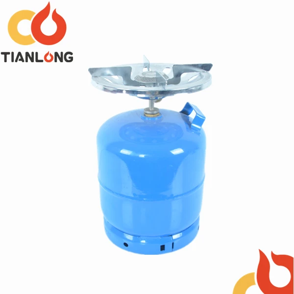 
3kg lpg gas cylinder with gas burner 