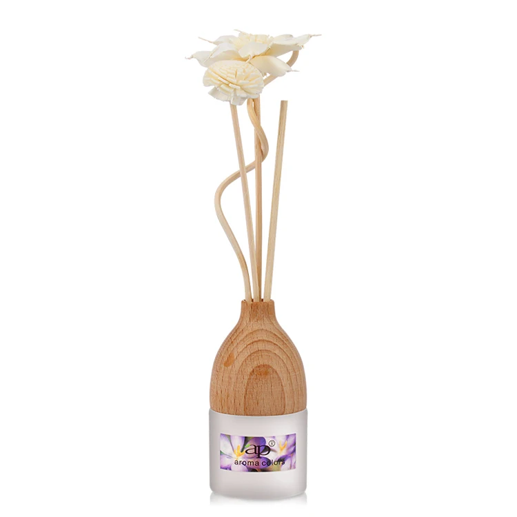 2022 NEW! Manufacturer aroma scented wood reed diffuser , OEM with logo car air freshener