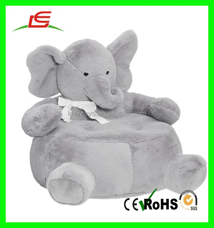 Handmade soft elephant baby plush animal sofa chair