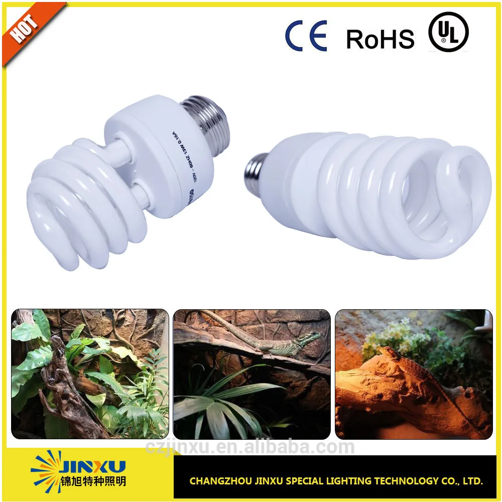 reptile products uvb 15.0 bulb compact fluorescent lamp 13w for bearded dragon