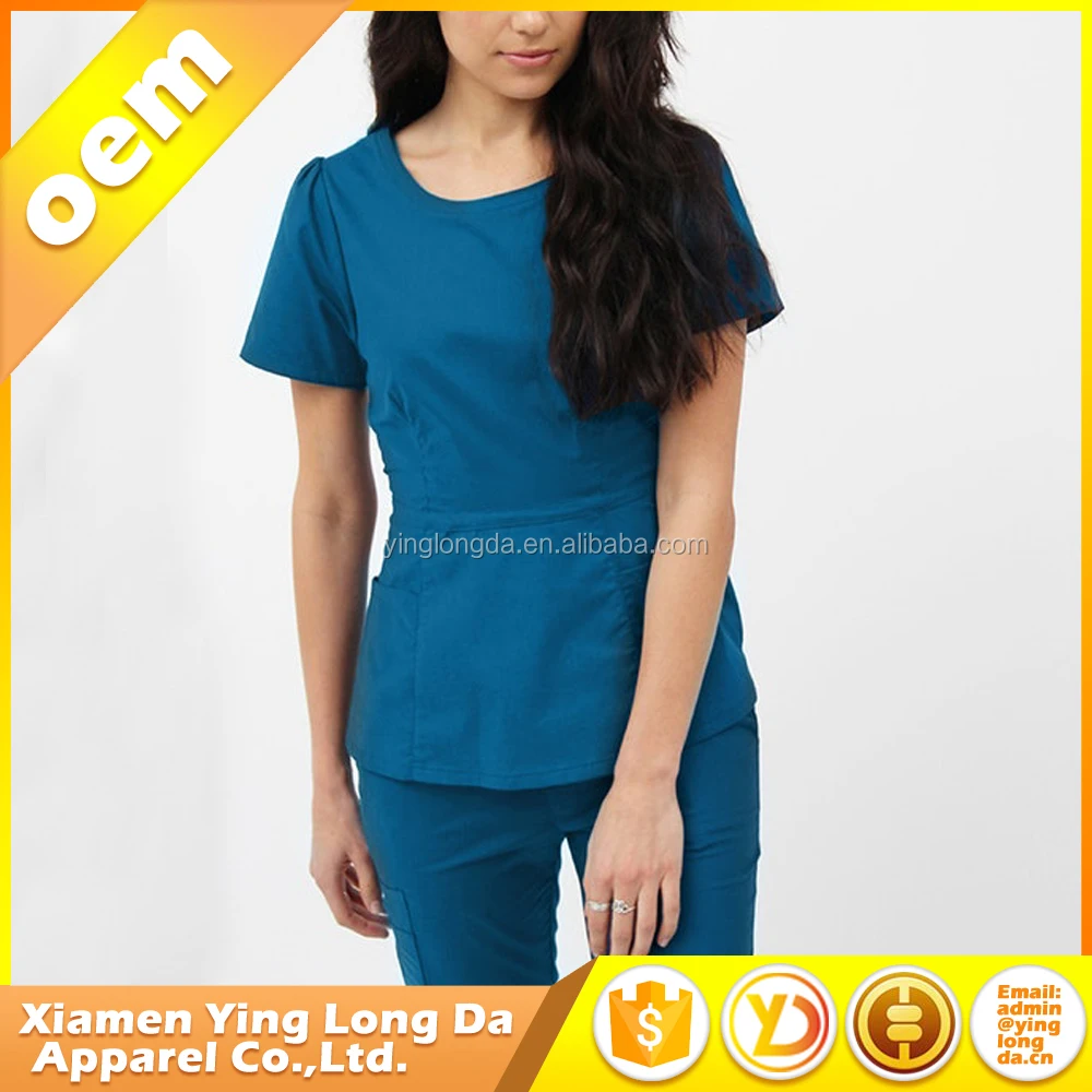 Customized new style nurse hospital uniform