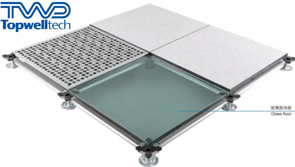 
Factory Ourlet Glass Raised Floor System Data Center Computer Room 