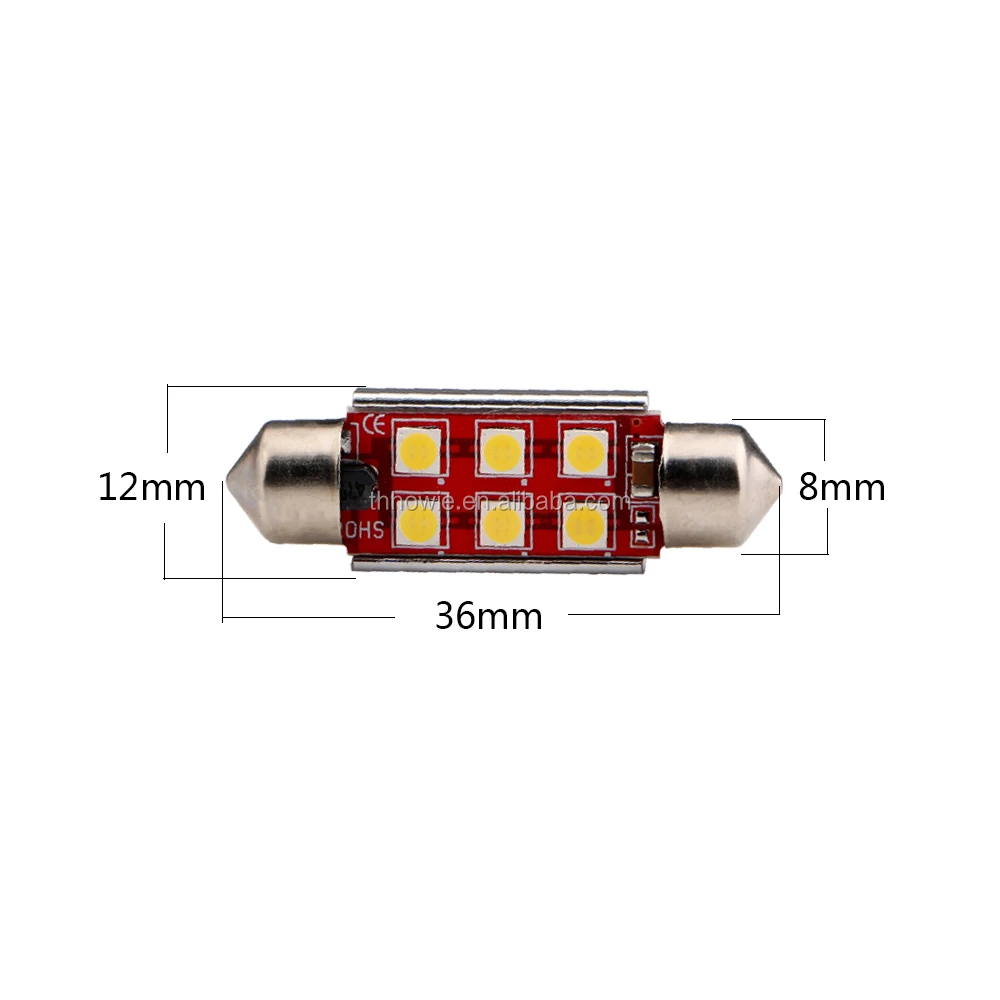 Festoon C5W 3030 Chip 4 SMD 6 SMD LED Canbus Car Interior Light White DC 12V Error Free Auto Led Reading Lamp Dome Light Bulb