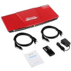 4K HDMI KVM switcher 4X1 USB 2.0 HDMI KVM Switch new year on sale