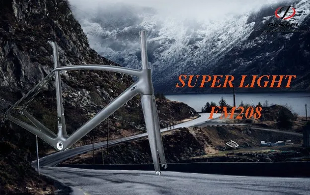 Ultra light carbon bicycle frame 61cm FM208 super light bicycle frame carbon