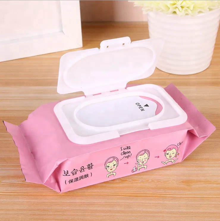 lady facial makeup remover wipes OEM wet wipes