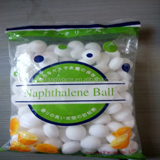 2024 household chemicals /eco friendly naphthalene balls camphor moth ball for urianl use
