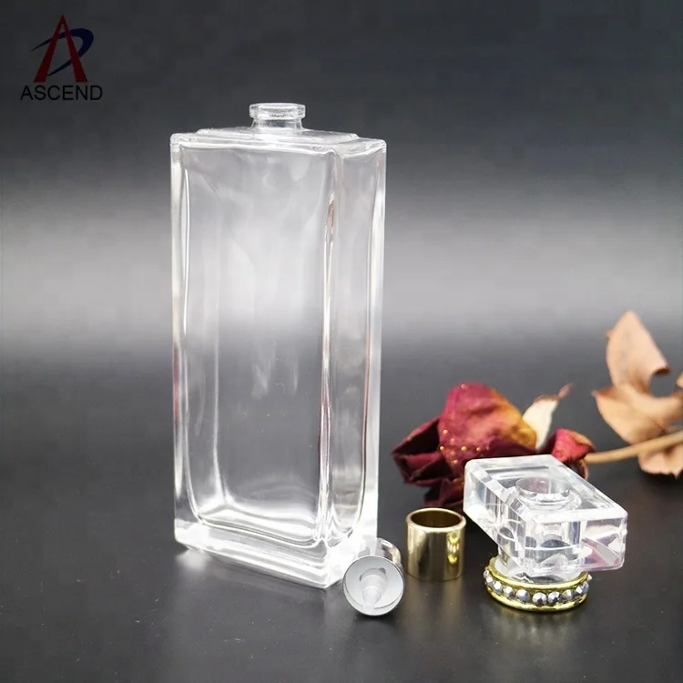 100ml empty square perfume glass bottle cologne spray bottle brands wholesale