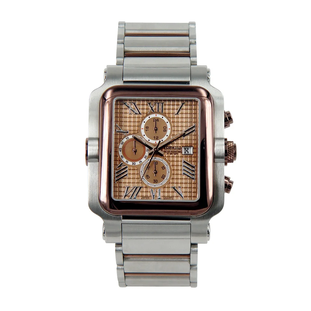 Novelty Square Chronograph Men Western Wrist Watch