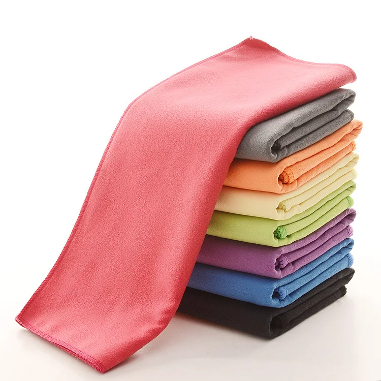 High water absorption 35*75cm suede plain dyed microfiber