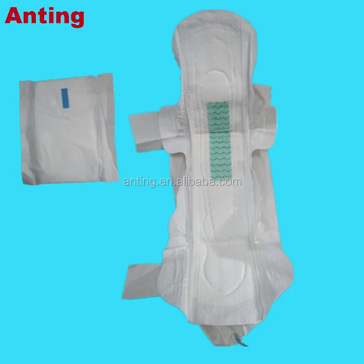 OEM высокого впитывающие хлопковые ночного использования 410 мм Солнечный санитарная салфетка для женщин