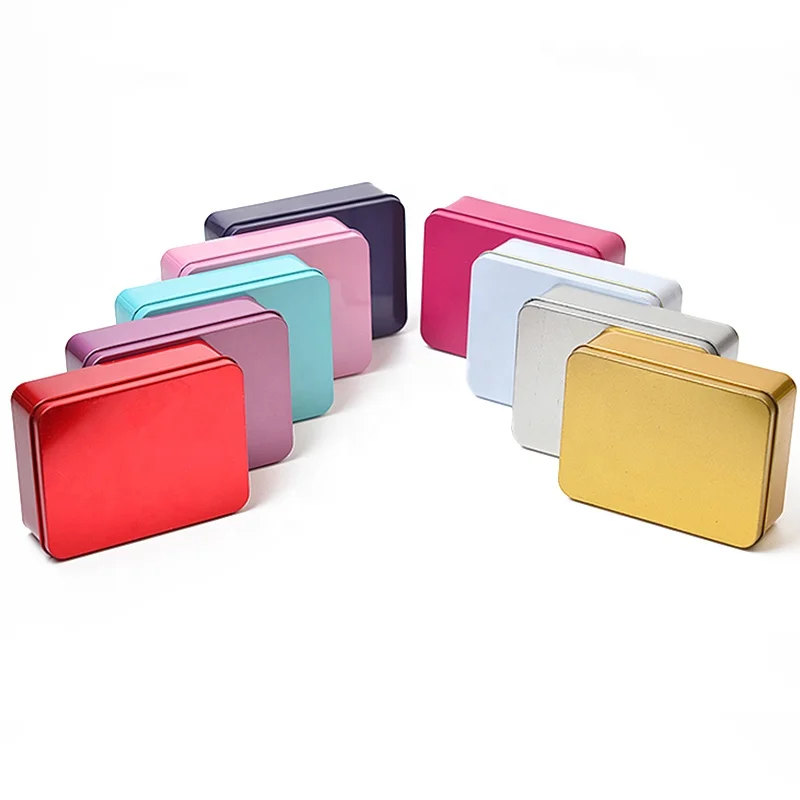 Fashion boutique rectangular candy tin box metal tin pencil box small size book shape tin box with fast delivery