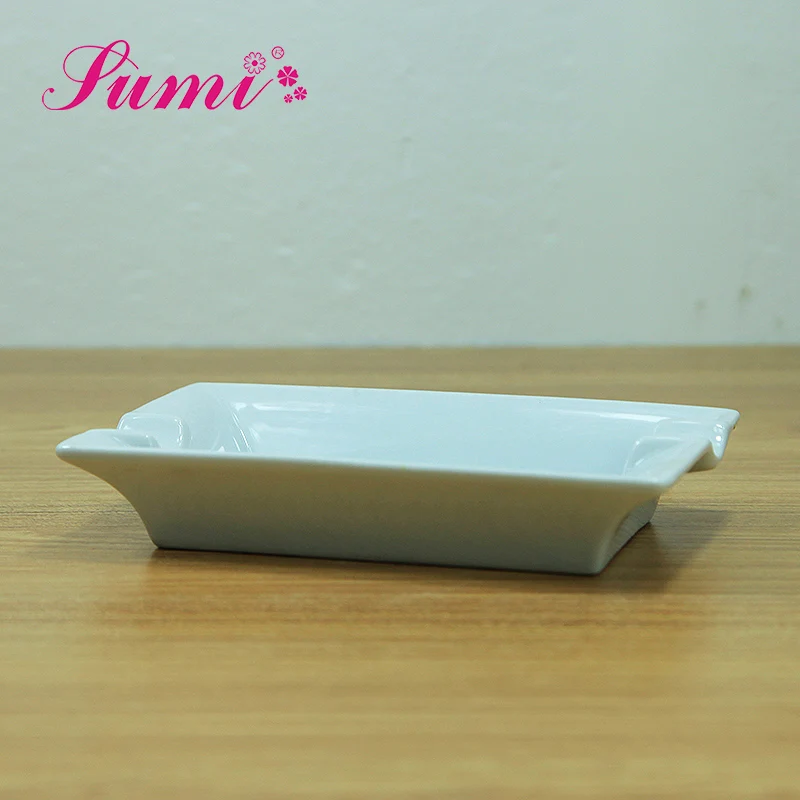 Wholesale customize cheap different shapes ceramic cigar ashtray with custom logo