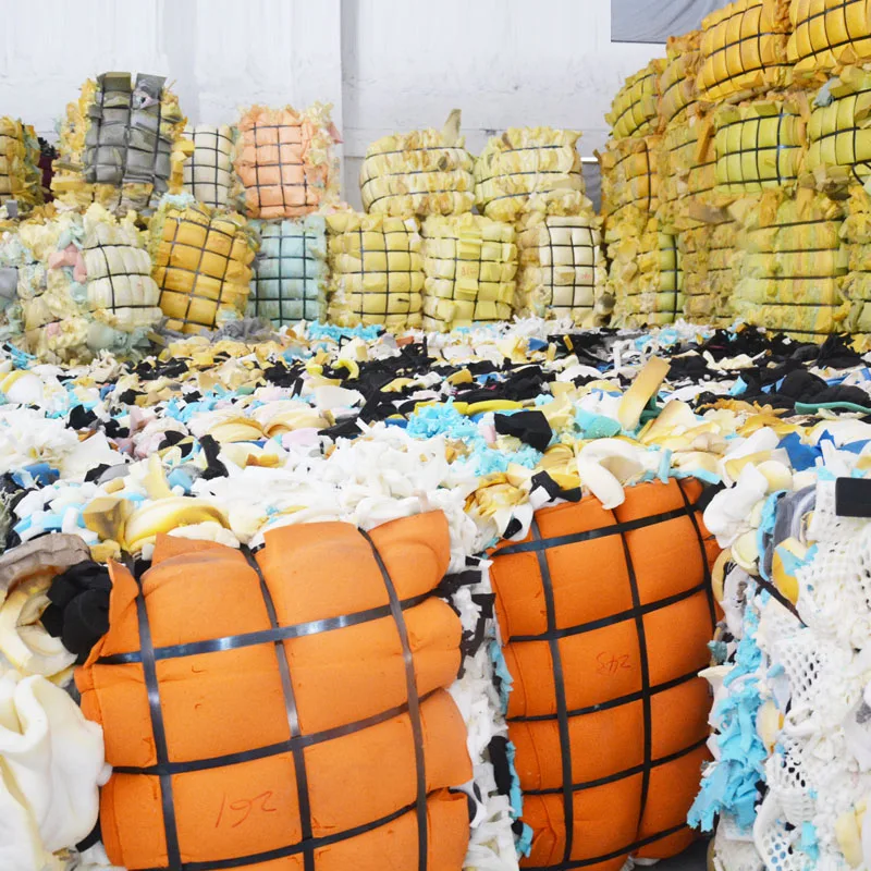 Compressed in Bale grade A polyurethane foam scrap for furniture