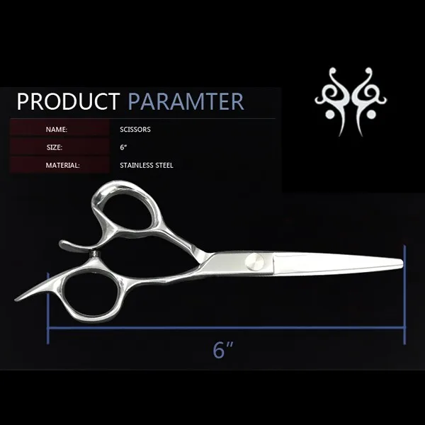 Reversed Blade Hair Scissors Made Of Japanese Cobalt Steel Barber Scissors