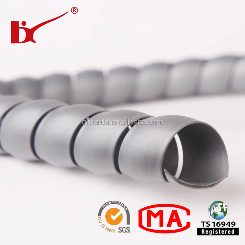 Flexible decorative Hydraulic Hose spiral protection wrap,Rubber Hose Cover