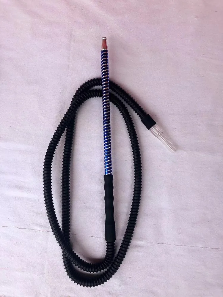 Washable Lounge Style Hookah Hose Pink with Bonus 6 Mouth Tips & a Grommet