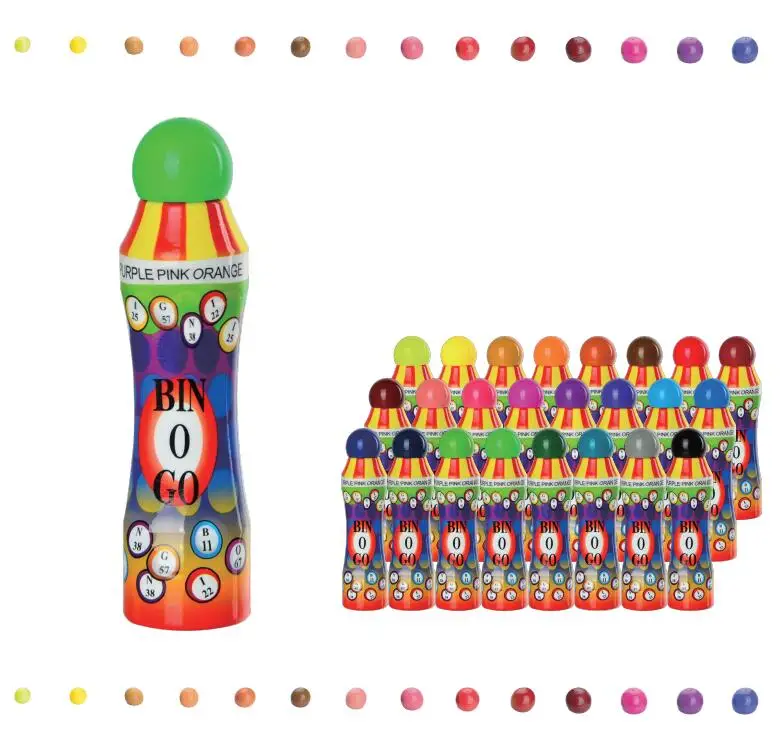 
Classical unique bingo dauber CH-2803,supply multi colored dot makers and empty one, ideal for kids art drawing 