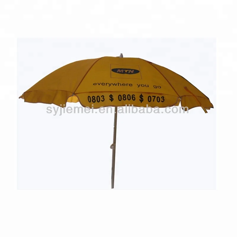 35 beach umbrella/sunproof umbrella retractable shaft with silk logo