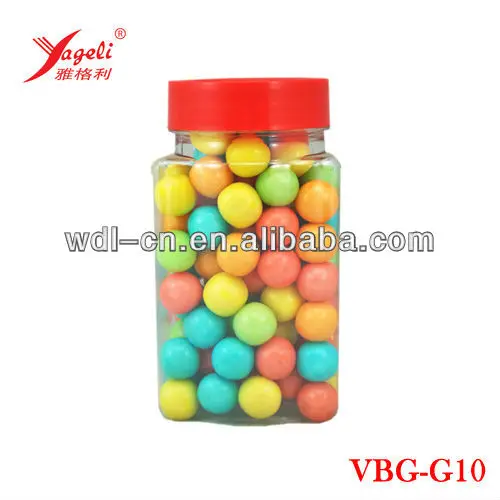 
Hot selling gummy chewy candy round ball bubble gum 